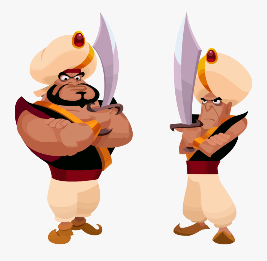 Transparent Palace Png - Aladdin Guards Png, Transparent Clipart