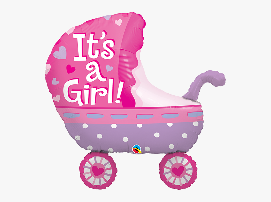 It"s A Girl Baby Stroller - It's A Girl Stroller, Transparent Clipart