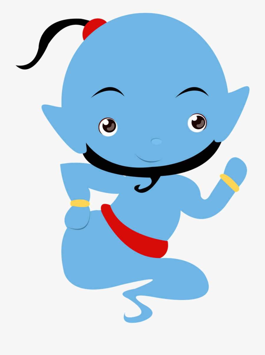 Genio Aladdin Cute Png, Transparent Clipart