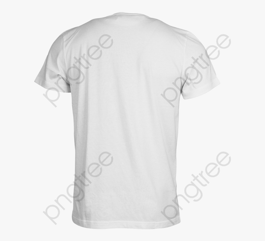 T Shirt Clipart Black - White T Shirt Back Png, Transparent Clipart