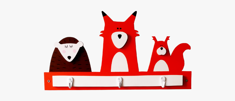 Woodland Creatures Triple Hooks - Cartoon, Transparent Clipart