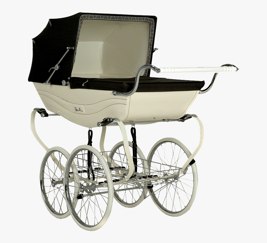Vintage Baby Pram - Pink Balmoral Silver Cross Pram, Transparent Clipart