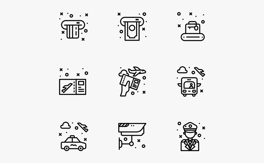 Airport, Transparent Clipart