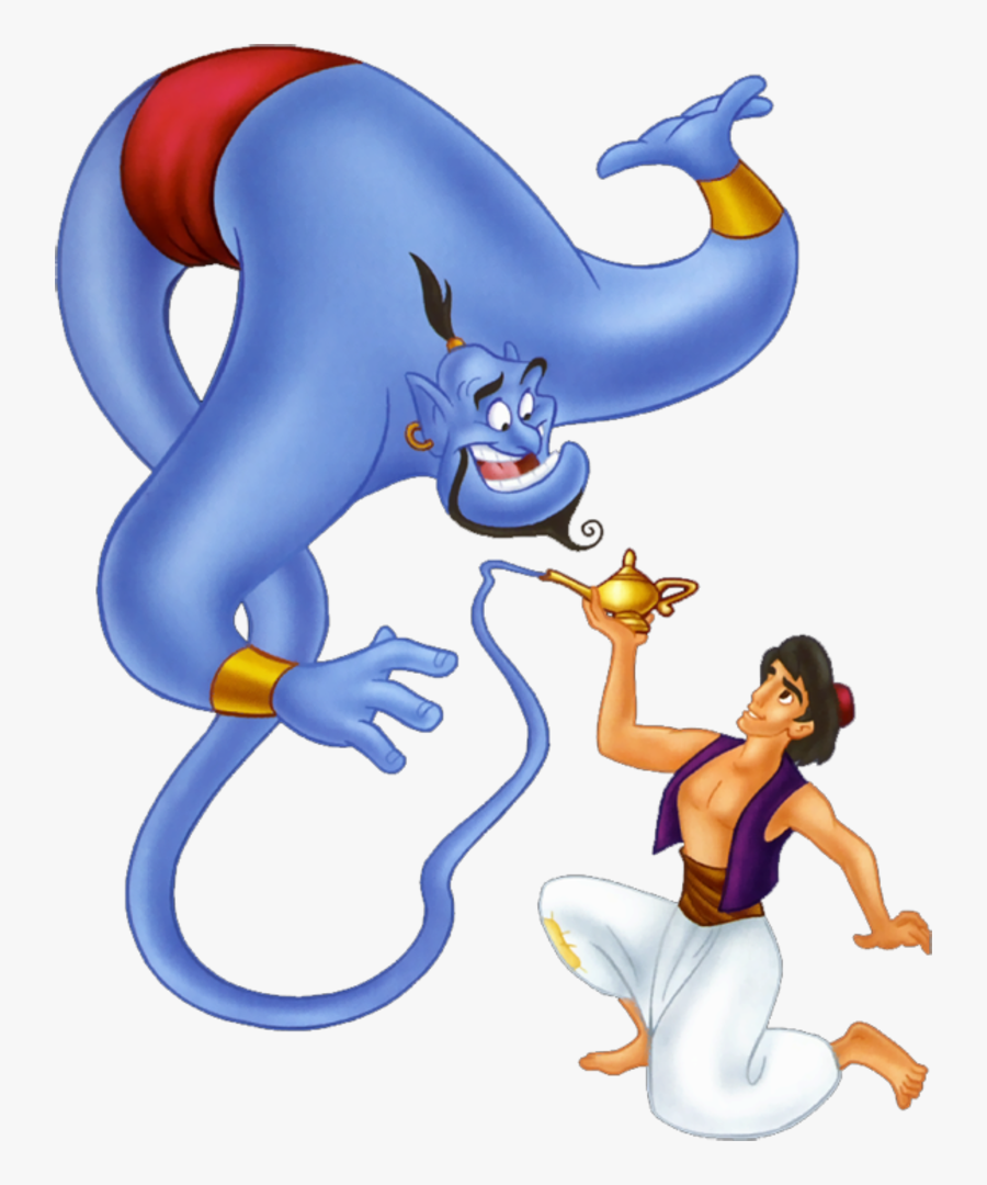 Aladdin And Genie Png - Aladdin Genie And Lamp, Transparent Clipart