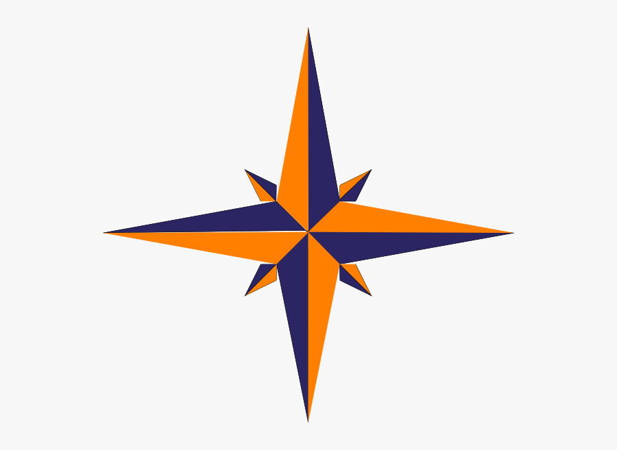 Compass Rose Variation Svg Clip Arts Download - Blue Gold Compass Png, Transparent Clipart