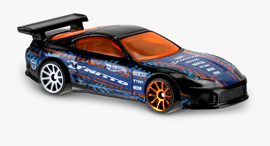 Png Freeuse Toyota Supra In Black - Hot Wheels Toyota Supra Black, Transparent Clipart