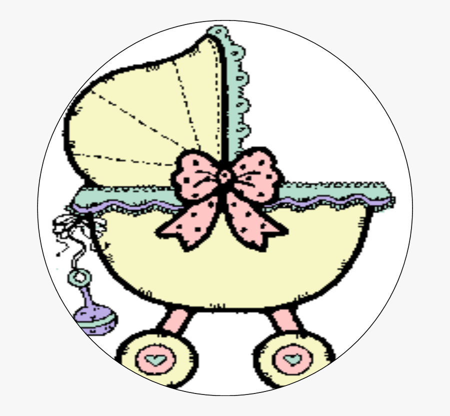 Baby Stroller Baby Shower Card - Yellow Stroller Clipart, Transparent Clipart