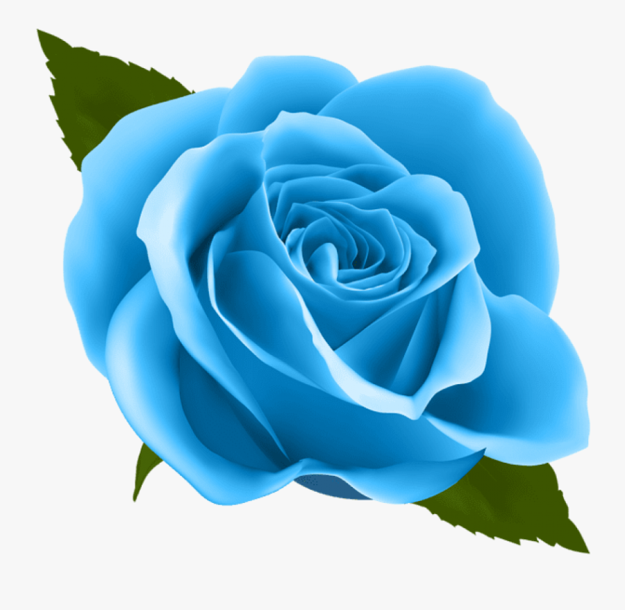 Blue Rose Cliparts - Transparent Background Blue Flower Transparent, Transparent Clipart