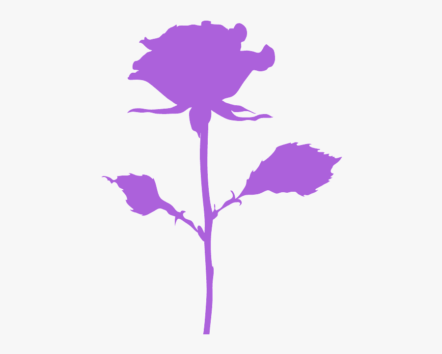 Роза Силуэт, Transparent Clipart