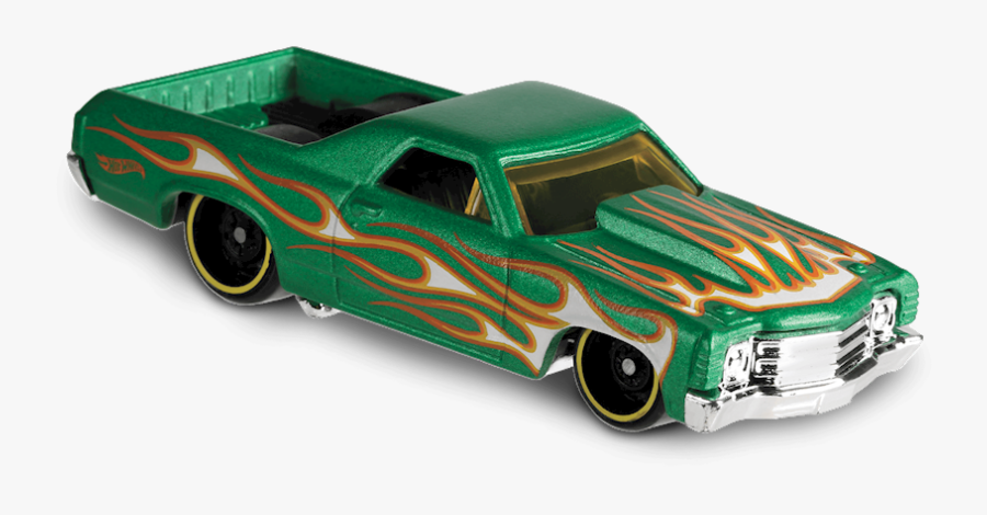 Hot Wheels Flames 71 El Camino, Transparent Clipart