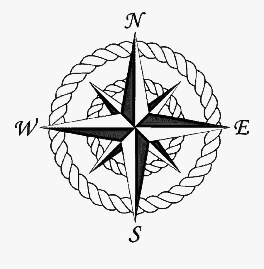 Transparent Compass Rose Clipart - Transparent Background Compass Clipart, Transparent Clipart