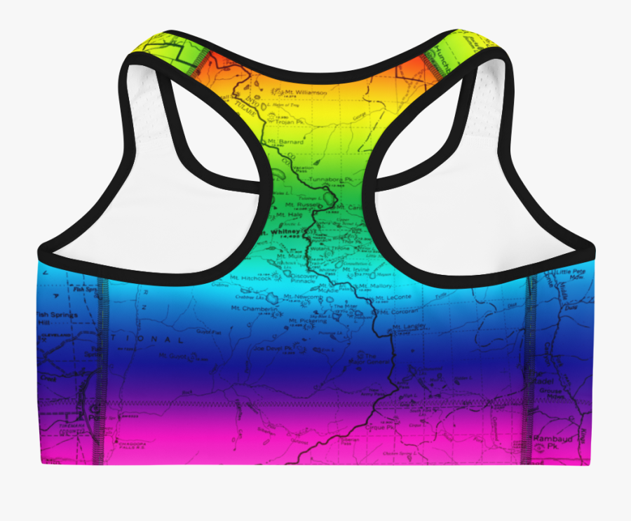 Women"s Sierra Nevada Map Sports Bra - Jamaica Sports Bra, Transparent Clipart