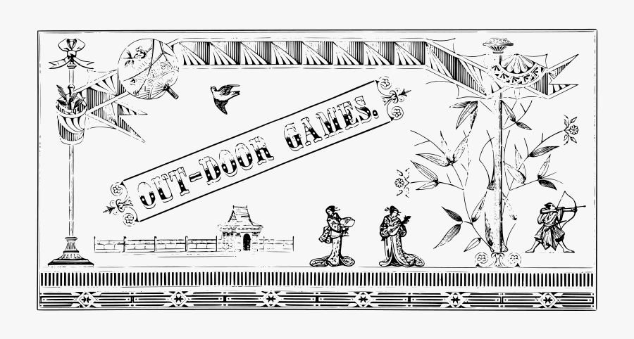 Outdoor Games Label - Cartoon, Transparent Clipart