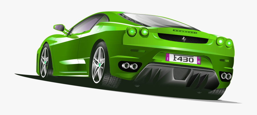 Sports Car Ferrari Clip Art, Transparent Clipart