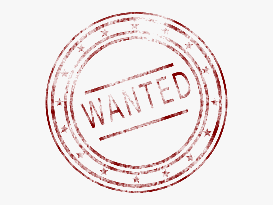 Wanted Stamp Clip Art - Wanted With Transparent Background, Transparent Clipart