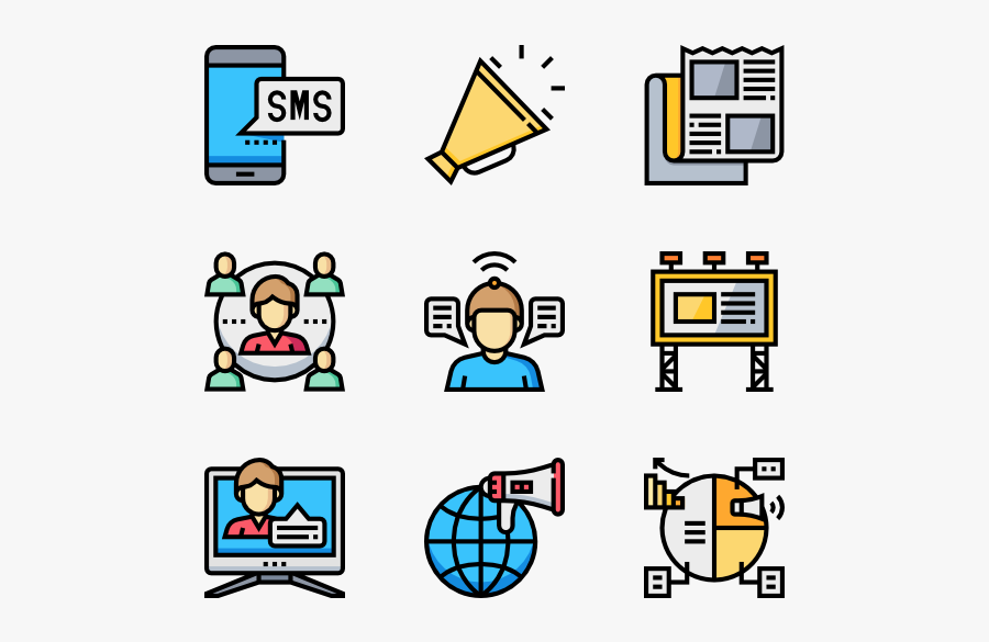 Advertising - Web Design Icons, Transparent Clipart