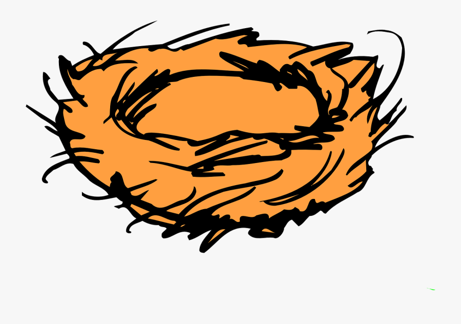 Transparent Twigs Clipart - Nest Clipart Black And White, Transparent Clipart