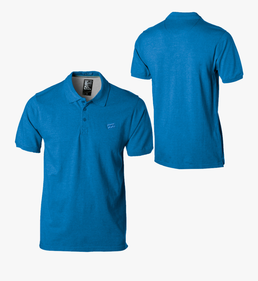 Mockup Polo Shirt Blue, Transparent Clipart