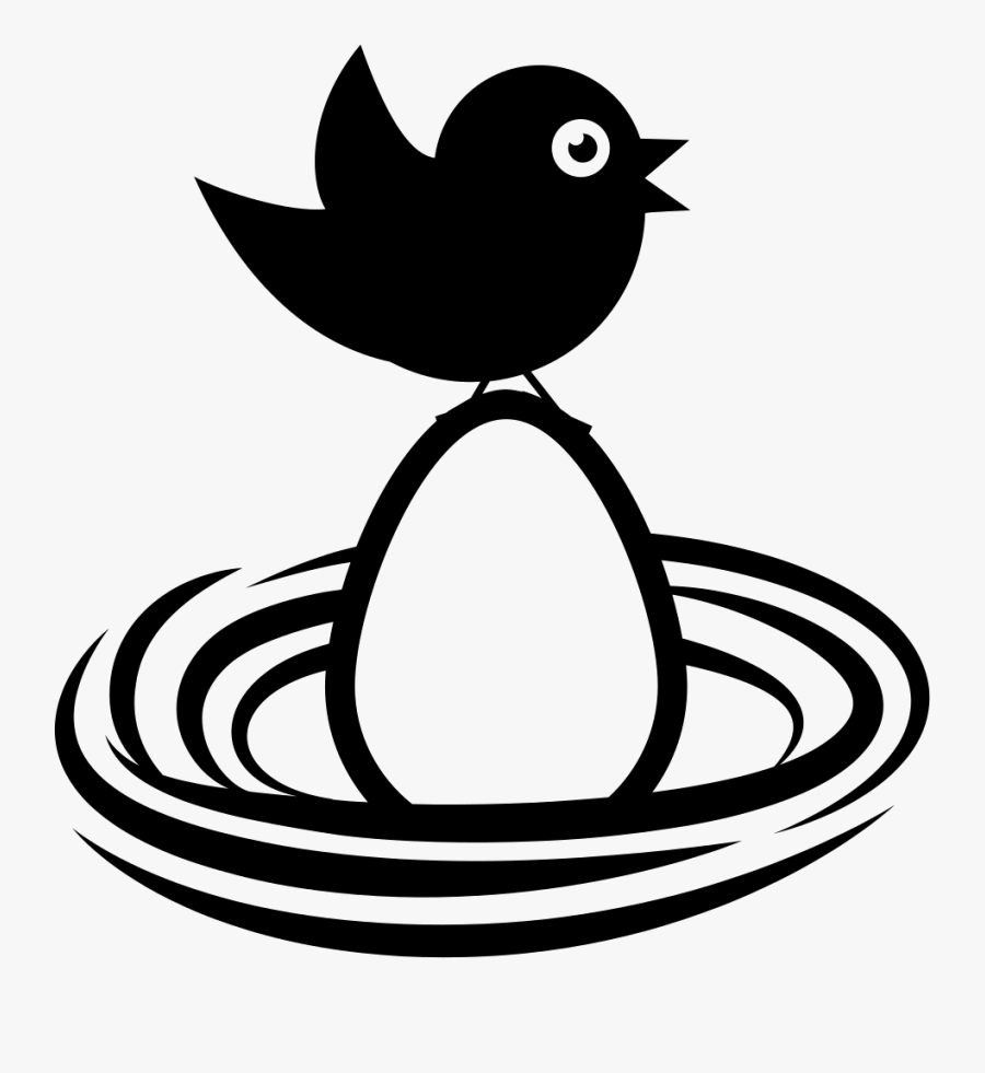 Expert Drawing Bird - Egg In A Nest Icon, Transparent Clipart
