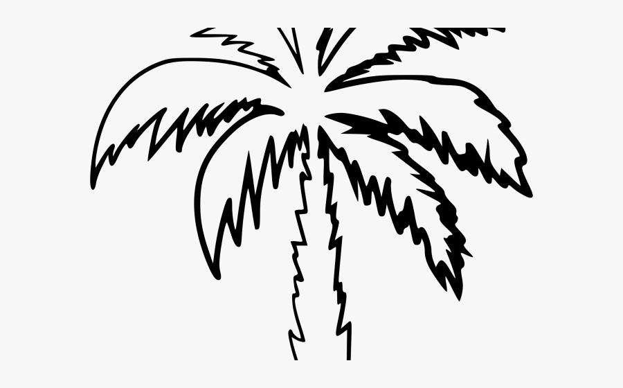 Palm Clipart Black And White, Transparent Clipart