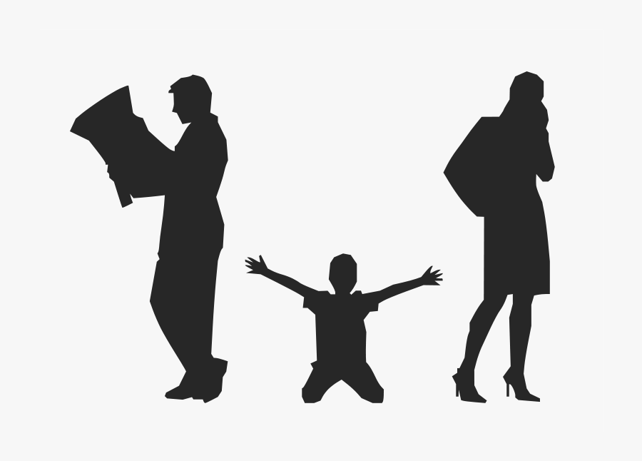 Child Of Divorce - Divorce Family, Transparent Clipart