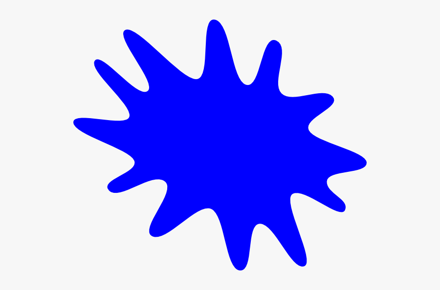 Blue Paint Splat Svg Clip Arts - Splash Clip Art, Transparent Clipart