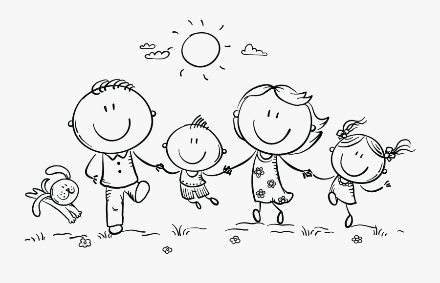 What Dog Training Taught Me About Divorce, Dating, - Happy Family Clipart Black And White, Transparent Clipart