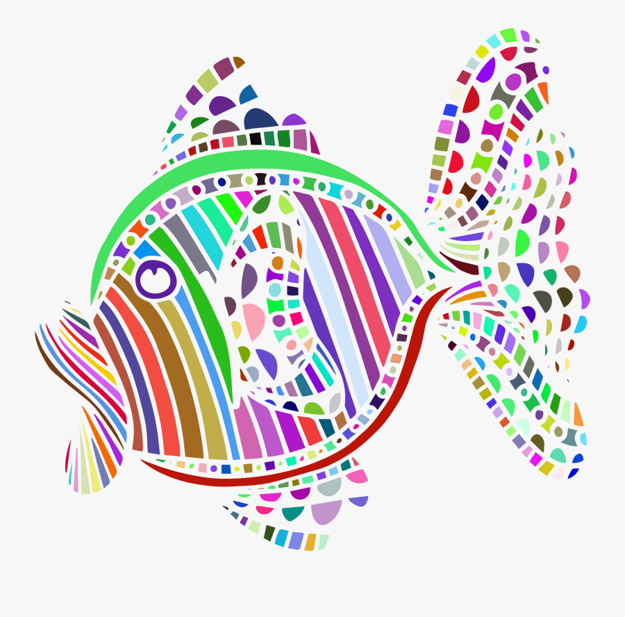 Transparent Sprout Clipart - Fish Black And White Abstract, Transparent Clipart