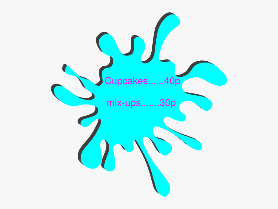 Splat Svg Clip Arts - Blue Splat Png, Transparent Clipart
