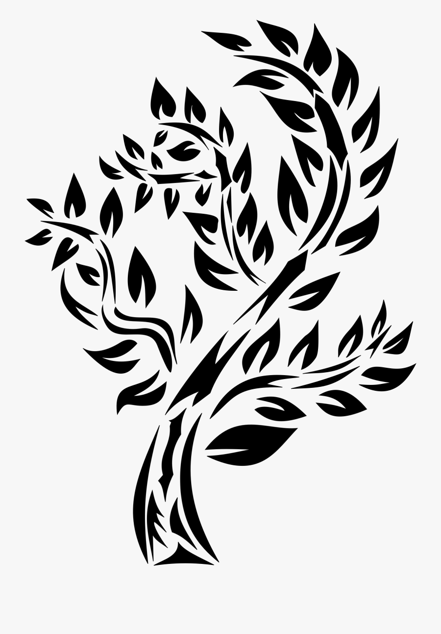 Abstract Tree Png Black And White - Root Abstract Png, Transparent Clipart