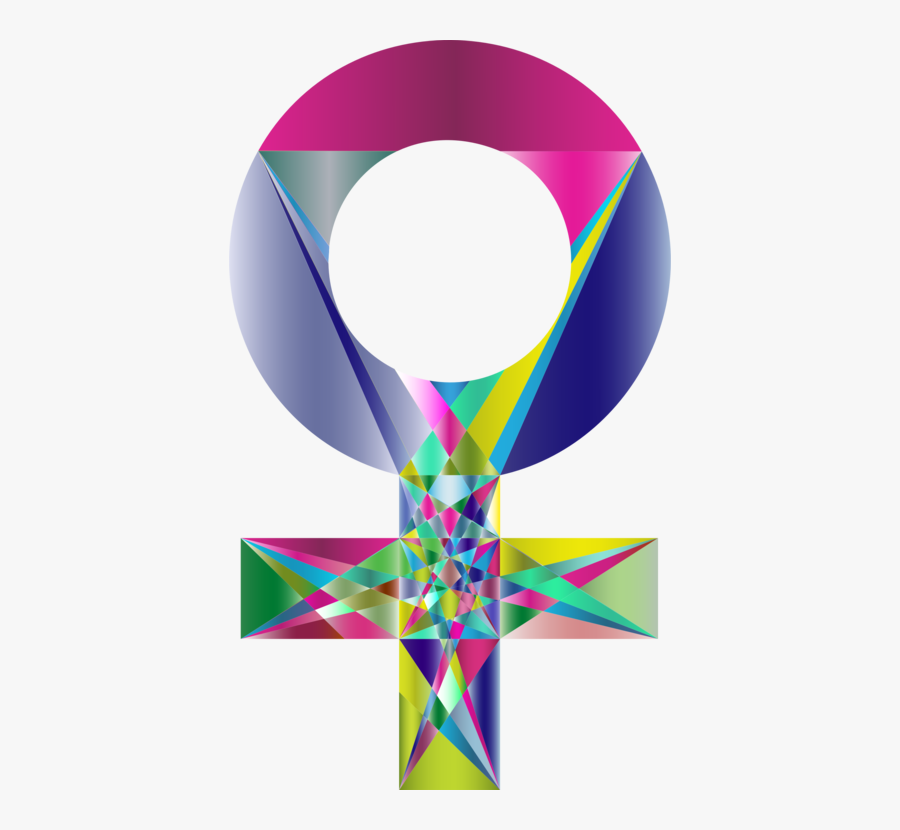 Geometry Gender Symbol Female Abstract - Circle, Transparent Clipart