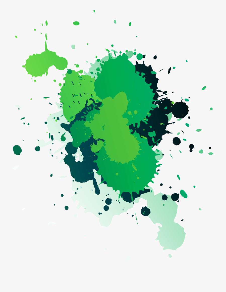 Green Paint Splash Png, Transparent Clipart