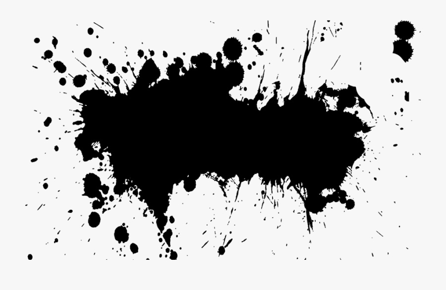Clip Art Black Paint Splash - Black Splash Vector Png, Transparent Clipart
