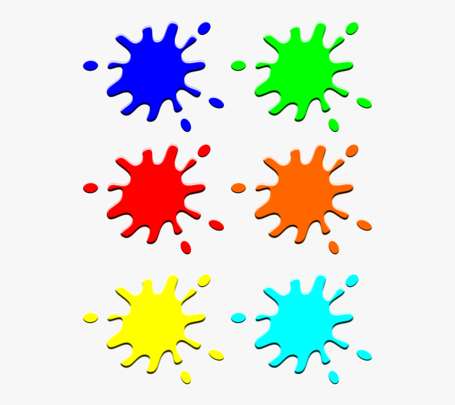 Colorful Snowflake Cliparts 16, - Los Colores En Manchas, Transparent Clipart