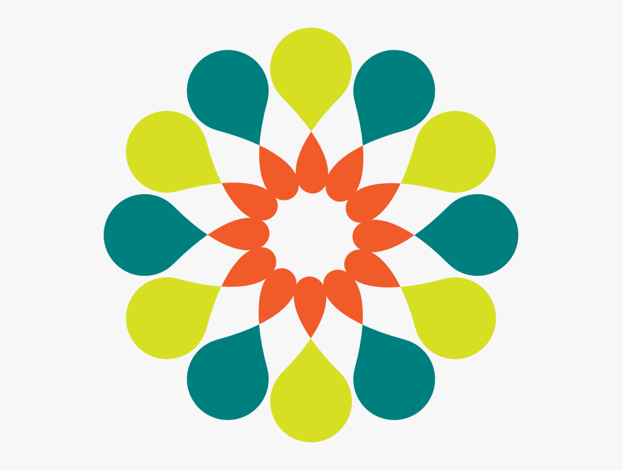 Abstract Teal Yellow Svg Clip Arts - Abstract Clipart, Transparent Clipart