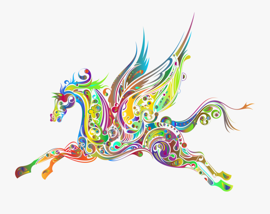 Abstract Art Png - Pegasus Horse, Transparent Clipart