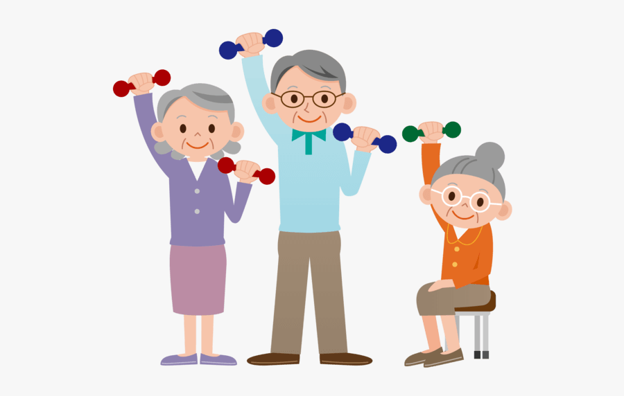 Senior Citizens Day - Chair Based Exercise Cartoon, free clipart download, ...