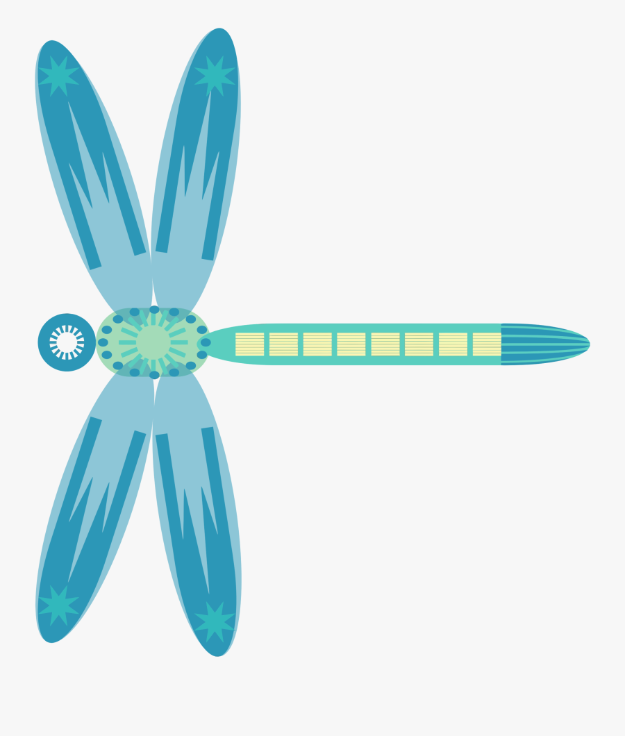 Dragonfly Clipart Abstract - Clip Art, Transparent Clipart