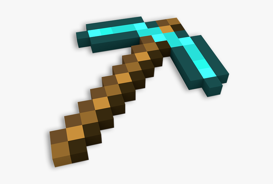 Minecraft Diamond Pickaxe Png , Png Download - Minecraft Diamond Pickaxe Transparent Background, Transparent Clipart