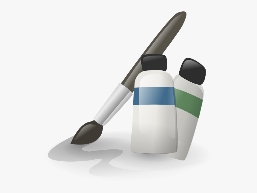 Paintbrush And Paints Svg Clip Arts - Pincel De Tinta Vetor Png, Transparent Clipart