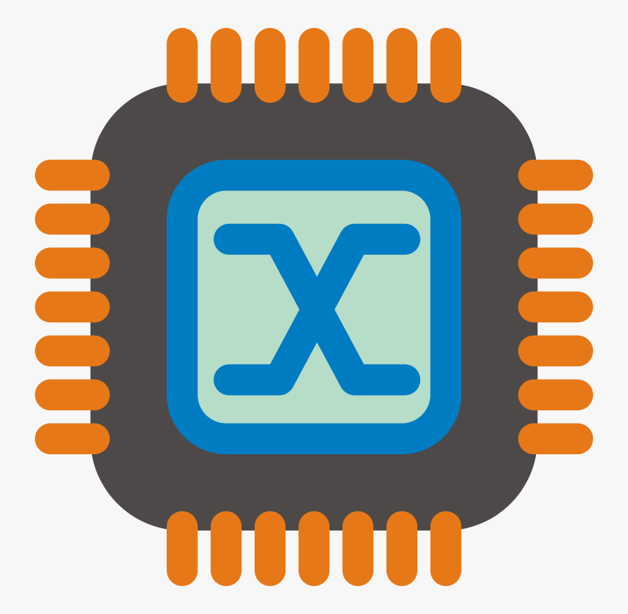 Area,text,symbol - Computer Chip Clip Art, Transparent Clipart