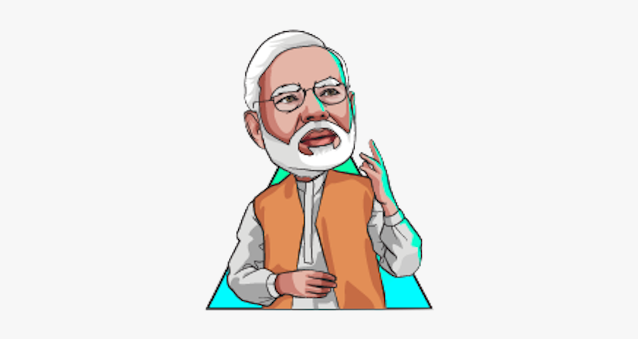 Modi Chief Narendra Cartoon Minister Free Clipart Hd - Narendra Modi Cartoon Face, Transparent Clipart