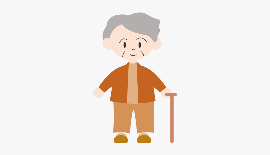 Clip Art Using A Cane Granny - Clip Art, Transparent Clipart