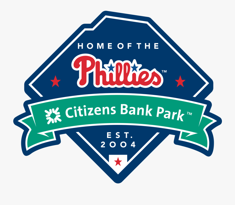 Baseball Band Of Brothers Clipart - Phillies Citizens Bank Park Logo, Transparent Clipart