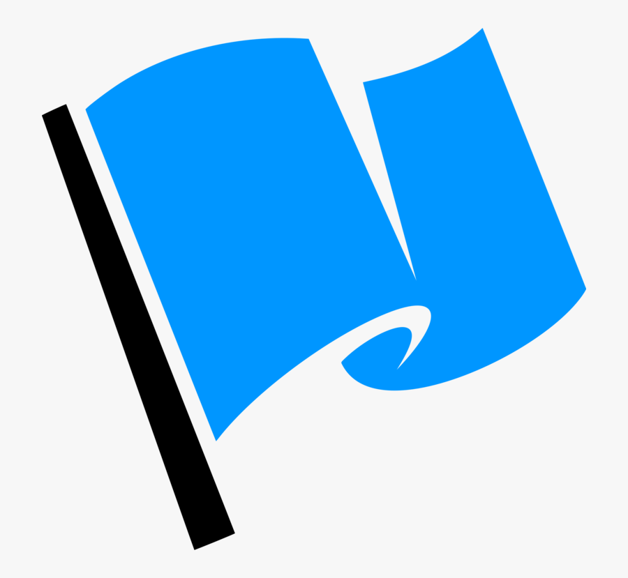 Blue,electric Blue,trademark - Flag Logo Black And White, Transparent Clipart