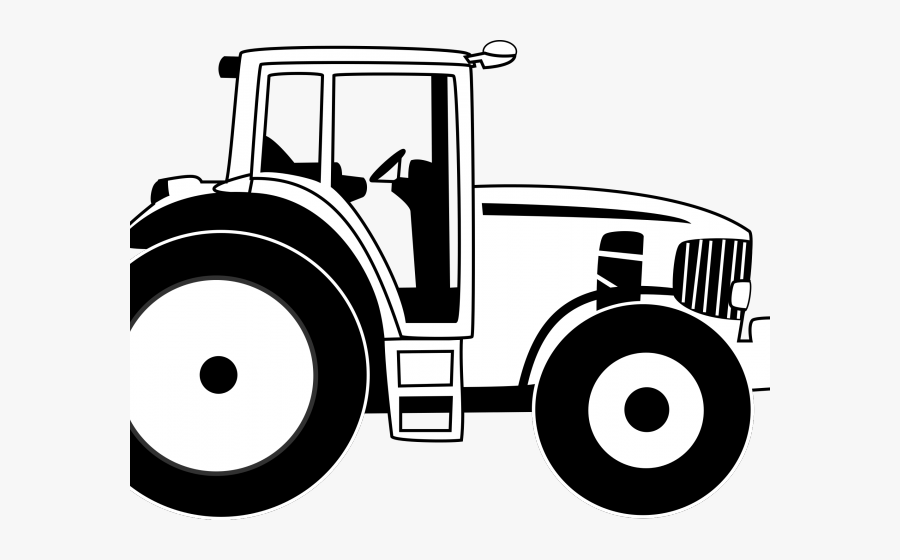 Tractor Clipart Black And White Png, Transparent Clipart