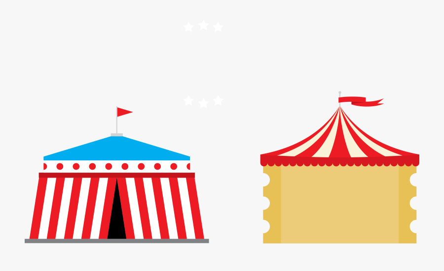 Circus Tent Clip Art - Circus Tent Color, Transparent Clipart