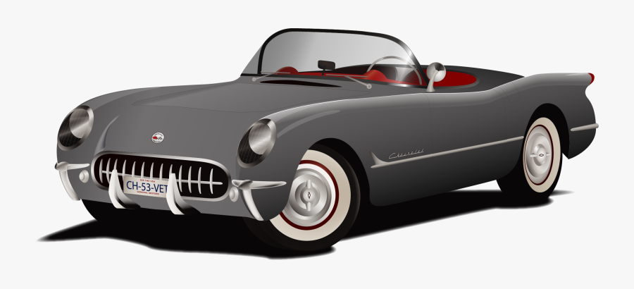 Chevrolet Corvette Zr1 Sports Car Convertible Clip - Red Corvette Clipart, Transparent Clipart