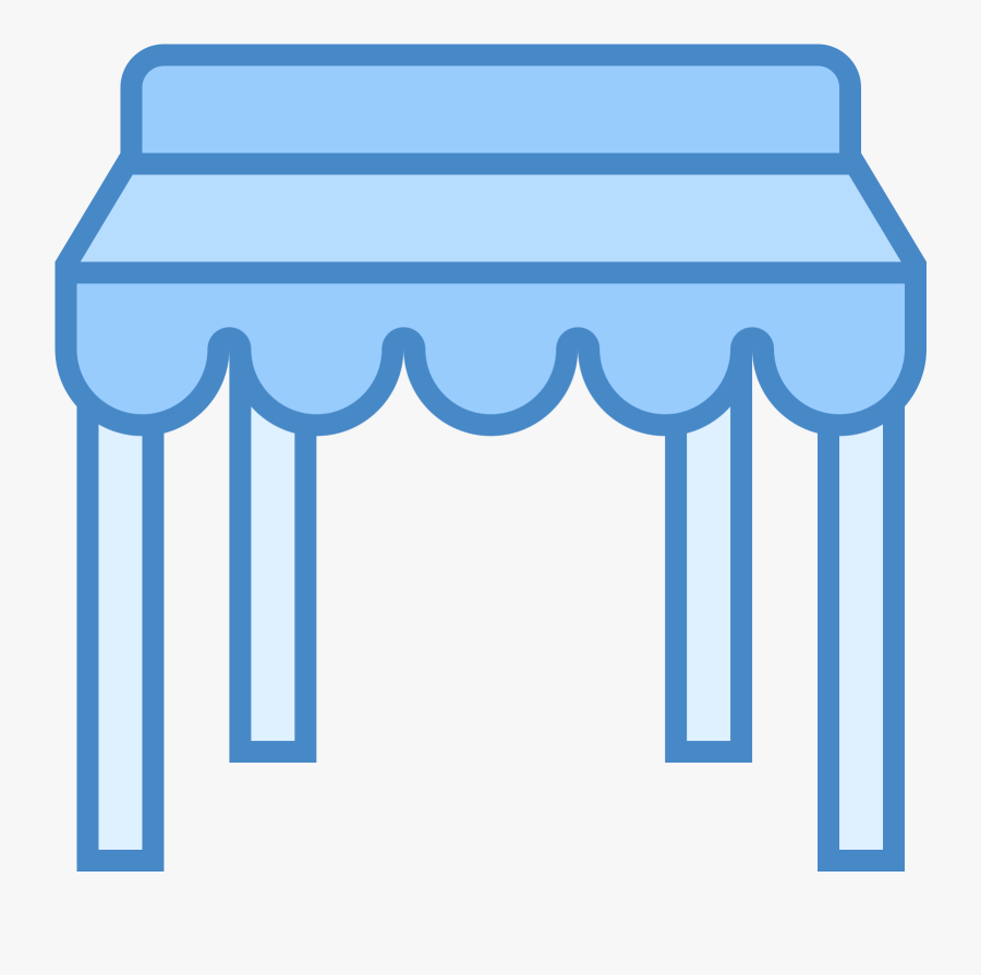 Clipart Tent Caravan Tent - Vector Line Art Pavilion, Transparent Clipart