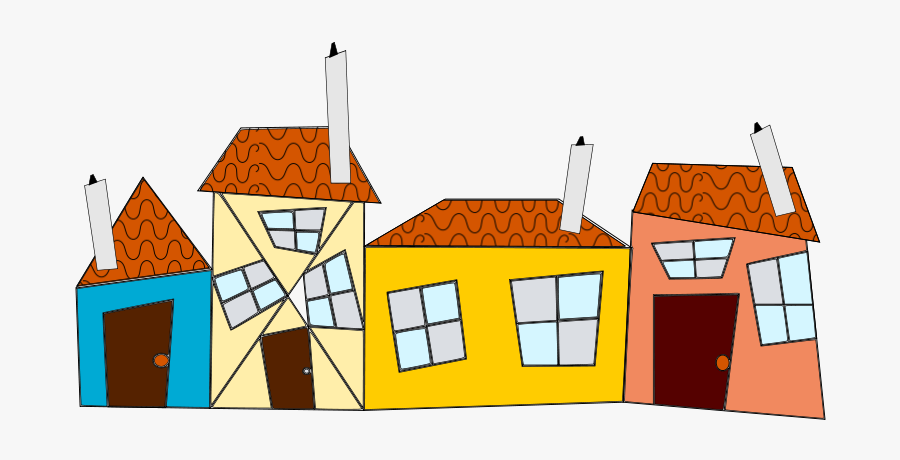 Crazy Houses Clipart, Vector Clip Art Online, Royalty - Third Grade Community Activities, Transparent Clipart